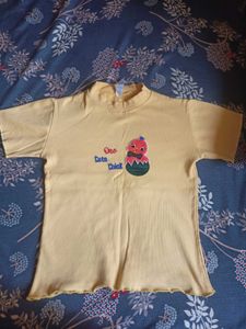 Pure cotton Yellow Tshirt