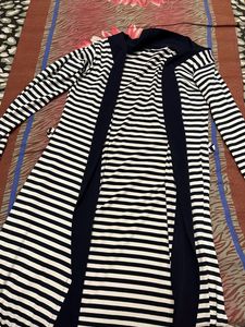 Blue And White Long Shrug