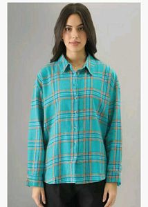 Souled store Aruba Plaid Oversized boyfriend S