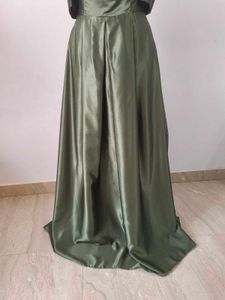 Olive Green Evening Gown