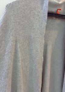 Grey Open Front Cardigan