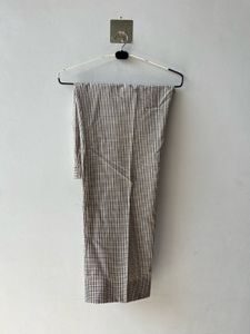 Korean Checked Beige Pants