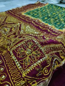 Unique  Embroidered Saree Check All Pic Before Buy