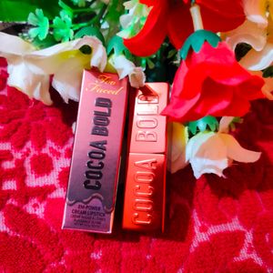 Too Faced Cocoa Bold Lipstick (Full Size) ~ New