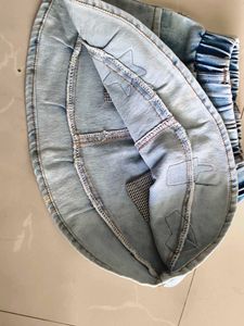 Denim Short Skirt