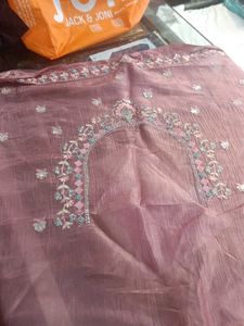 Embroidered Saree (Marginal Issue)