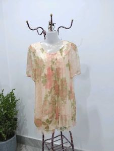 Floral Chiffon Top/ Mini Dress