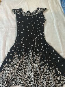 Vintage Circle Print Fit &amp; Flare Dress