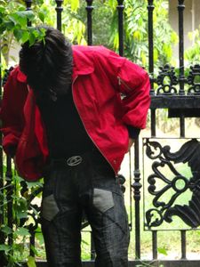 Red Bomber Jacket