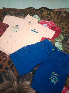 Boy&#39;s Shirt &amp; Shorts Set