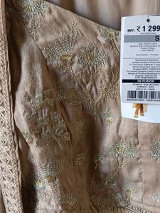 Embroidered Top With Shrug