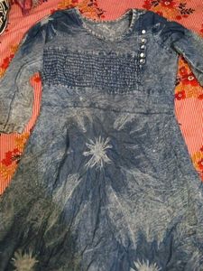 Blue Denim Style Dress