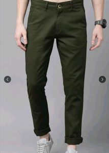 Roadster Olive Green Chinos - Size 30