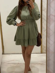 Olive Green Dress