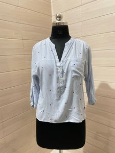 Pintresty LadybugPrint Striped Blouse