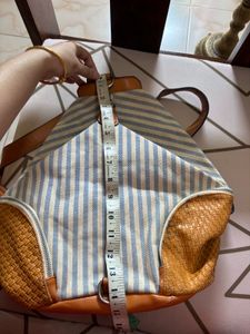 Imported Striped Backpack
