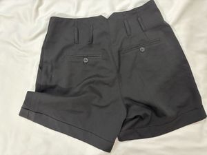 High-Waisted Black Shorts