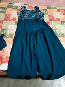 Teal Palazzo Pant Suit