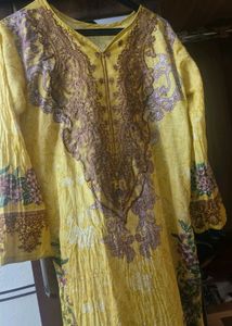 Yellow pakistani dress