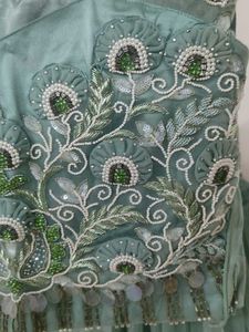 sea Green Lehenga Choli Set
