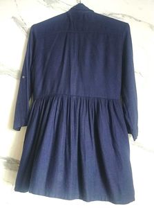 Pantaloons Juniors Nevy Blue Shirt Dress