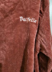 Mauve Wool Blend Night Suit