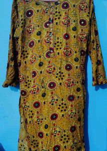 Red Embroidered Kurta Set