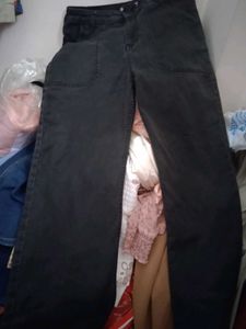 Charcoal Wide Leg Pant