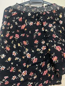 Cotton Rayon Off Shoulder Top