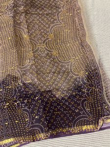 Bandhani Kota Doria Saree
