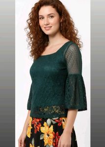 Lace Bell Sleeve Top