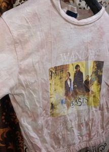 Fantastic Beasts Graphic Crop Top – &#34;Wanted &amp; Dang