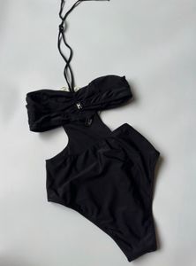 Chic Black One Piece Swimsuit