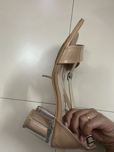 nude strappy heels