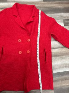 Red Double Breasted Coat