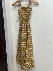 Elephant Print below knee length dress