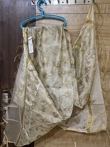 New Silk Golden Dupatta