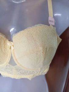 Yellow Lace Bra