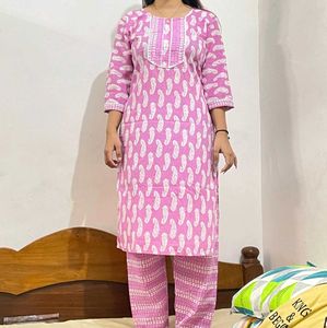 Cotton Kurti Set✨