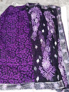 Very Light Sequince Net Saree
