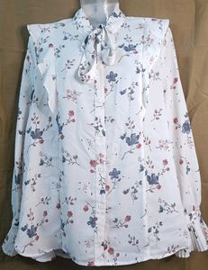 Roem X Disney White Floral Shirt