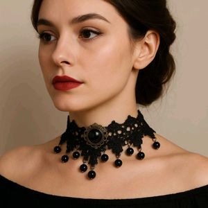 Vintage Black Lace Choker