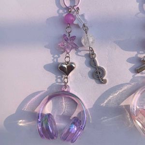 Headphone Keychain Charm