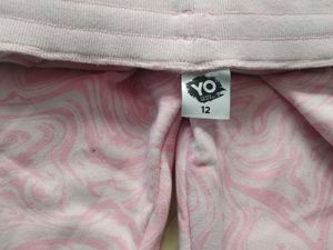YO Size 12 Pink Abstract Print Sweatpants
