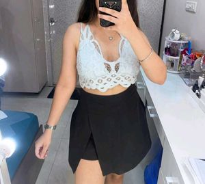 White Bralette Top