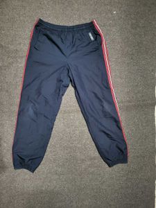 Track Pants with Red and White Stripe
