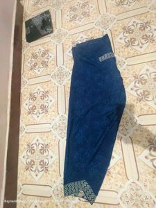 Ethnic Blue Patterned Pants