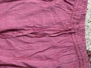 Pink Leggings with Lace Detail