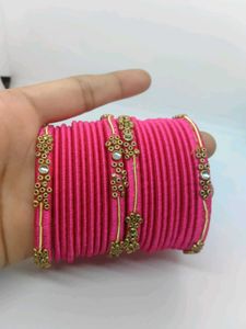Silk Thread Bangles Set 🥰
