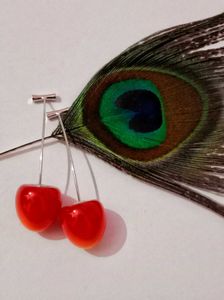 Sweet Cherry Drop Earrings